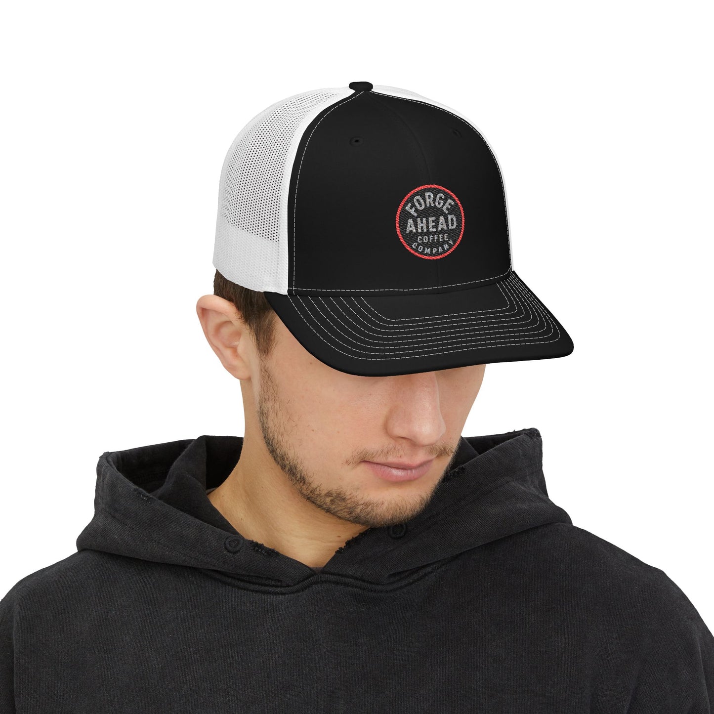 Forge Ahead Embroidered Trucker Cap